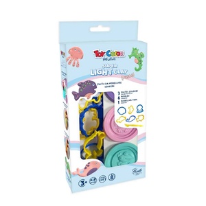 Toy Color Комплект Пластилин Toy Color 3 цв. + формички 6 бр