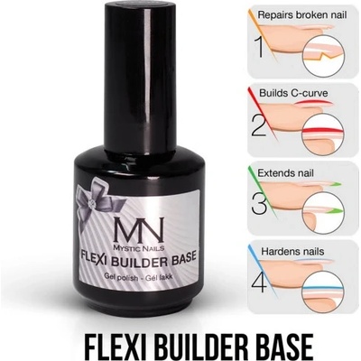 Mystic Nails ColorMe! gel lak Flexi Builder Base 12 ml