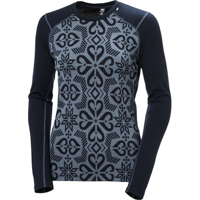 Helly Hansen Dámske funkčné tričko W Lifa Merino Midw Gra Crew