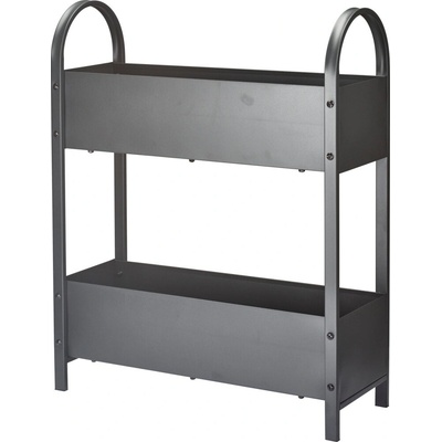 PROGARDEN Truhlík dvoupatrový ve stojanu 60 x 22,5 x 75 cm tmavě šedý KO-X73000010