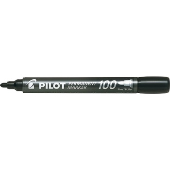 Pilot Пилотен маркер перманентен 100 кръгъл черен (sca-100-b)