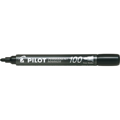 Pilot Пилотен маркер перманентен 100 кръгъл черен (sca-100-b)