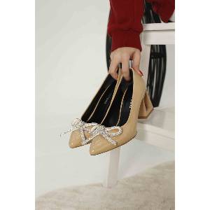 Moda Trend Дамски елегантни обувки - Бежови #324752 (324752_Бежов)
