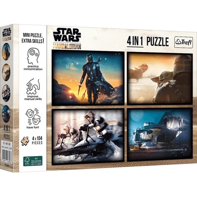 TREFL Star Wars Mandalorian 4x104 dielov