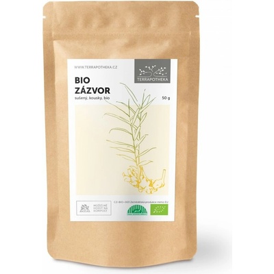 Terrapotheka BIO zázvor sušený kousky 50 g