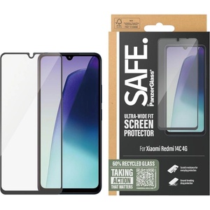 Panzer Стъклен протектор Safe за Xiaomi Redmi 14C 4G, UWF - Черен