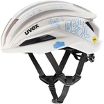 uvex Дамска каска за шосейно колоездене Uvex Women's Surge Aero Mips x Julia Schuler Bike helmet - White - размер 56-59 cm (851-1996-0112)