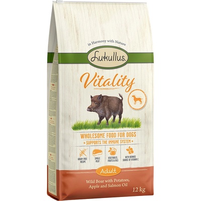 Lukullus Vitality Immune System s divočákem bez obilnin 12 kg