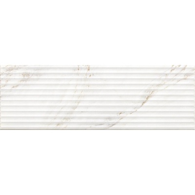 Cersanit CAR WHITE STRUCTURE GLOSSY 25 x 75 cm 1,12m²