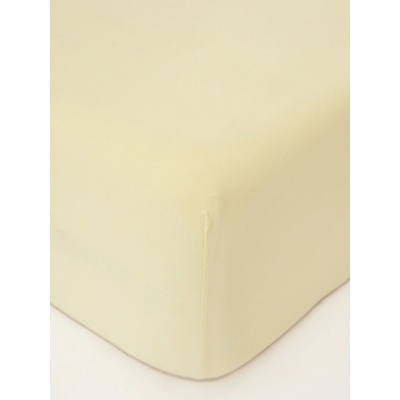 MKLuzkoviny.cz Jersey prostěradlo s elastanem Deluxe pastelově žlutá 90x200