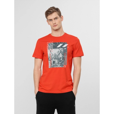 4F H4L22-TSM012 pánske tričko orange