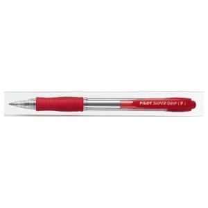 Pilot Пилотна химикалка с щракване Super Grip 0, 7 червена (BPGP-10R-F-R)
