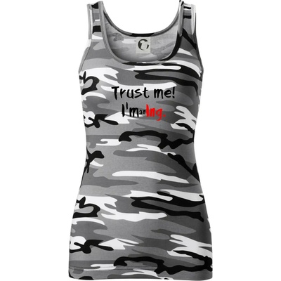 Trust me I´m an Ing. / Ver mi som Ing. Maskáčové tielko Šedý maskáč