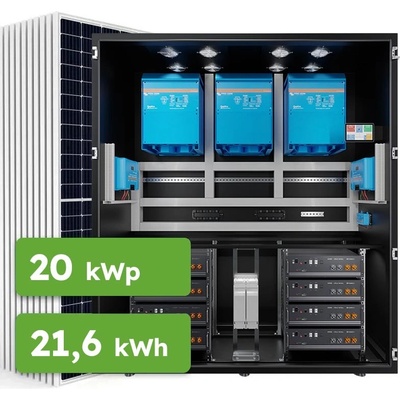 Ecoprodukt Hybrid Victron 20kWp 21,6kWh Rack 3-fáz