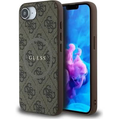 GUESS Калъф Guess 4G Ring Classic Logo MagSafe iPhone 16e - кафяв (3666339453596)