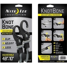 Nite Ize Nastavitelný gumicuk s karabinou Knotbone Adjustable Bungee 25-122 cm