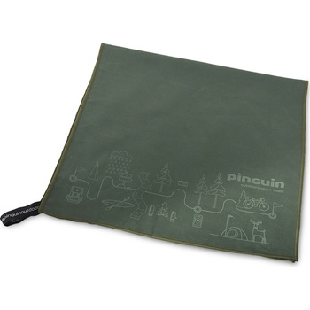 Pinguin ručník Micro Towel Map M 40 x 80 šedá