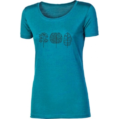 Progress VINKA TREES dámské merino triko vínový melír – Hledejceny.cz