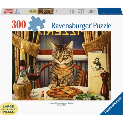 Ravensburger Пъзел Ravensburger от 300 XXL части - Вечеря за един (7016936)