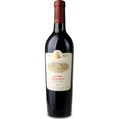 Wine Man LTD Akhasheni červené polosladké 11,5% 0,75 l (holá láhev)