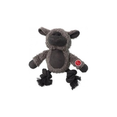 Hračka DF Snuggle mix zvířat s uzlem a pískátkem 21 cm