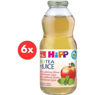 HiPP BIO Jablečná šťáva s meduňkovým čajem 6 x 500 ml