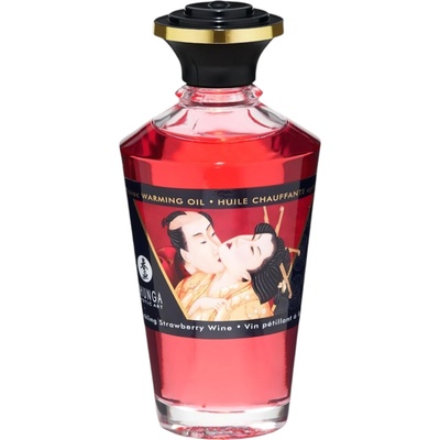 Shunga - затоплящо масажно масло - шампанско и ягода (100ml)