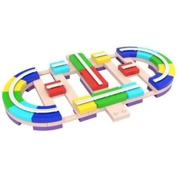 Bavytoy Autodráha Variabilní posuvná dráha s pejskem 82 ks