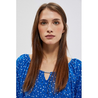 Moodo Щампована риза с деколте тип лодка синя Moodo Moodo | Sin | ЖЕНИ | 46