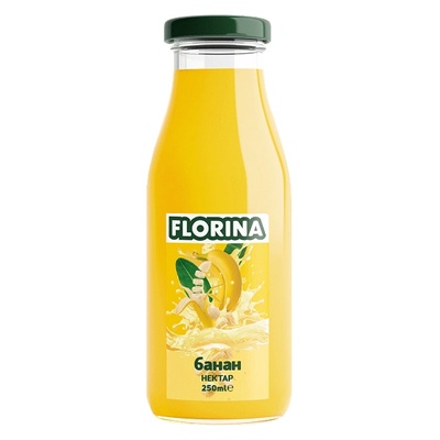 FLORINA 0, 250 Стъкло Банан 25% Флорина 12бр