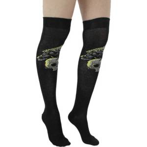 Pamela mann чорапи над коляното PAMELA MANN - Raven Skull Over - черни - PM1082