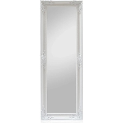 Casa Chic Ashford, огледало със стойка, масивна дървена рамка, правоъгълно, 130 x 45 cm (ROCOCO-130X45-WHT) (ROCOCO-130X45-WHT)