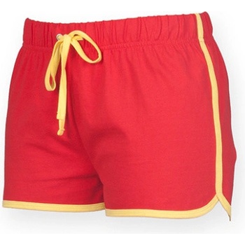 Sf dámské bavlněné kraťasy SK069 Red-Navy Check