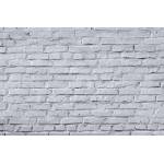 DIMEX ART Флизелинов фототапет текстура бели тухлени стени 375 x 250 см