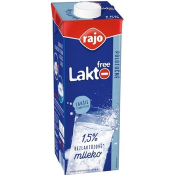 Rajo Trvanlivé bezlaktózové mlieko polotučné 1,5% 1l