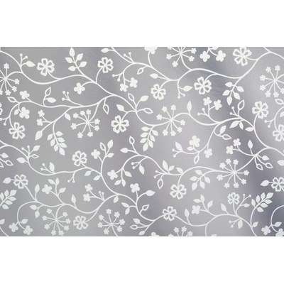 d-c-fix 347-8036 Samolepicí fólie metalická s bílým květinovým vzorem 67,5 cm x 1,5 m,