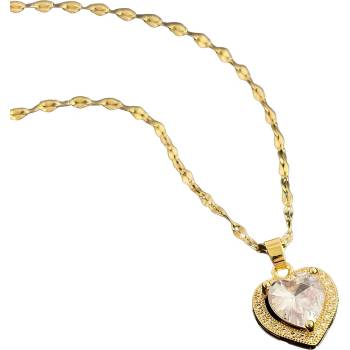 HARAHU Колие ad-28352 - Златна / Кристалова kp28352 (ad-28352)