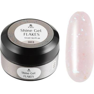 Fox Shine gel pro zpevnění a modelování gel Flakes 003 15 ml