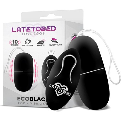 LATETOBED Ecoblack Vibrating Egg with Remote Control Black
