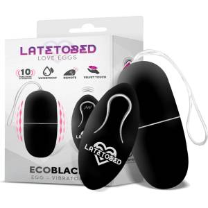 LATETOBED Ecoblack Vibrating Egg with Remote Control Black
