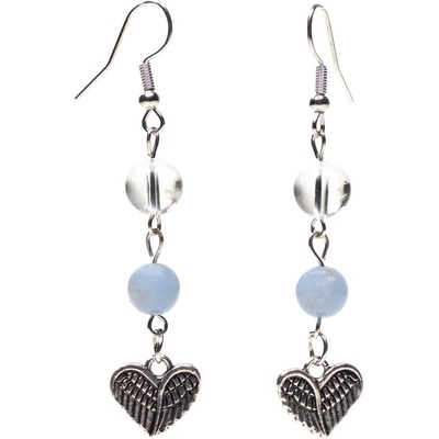 Mani Bhadra Naušnice angelit srdíčko