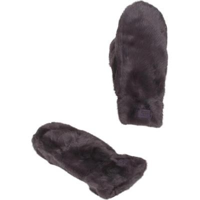 Дамски пухкави ръкавици с един пръст в графитено