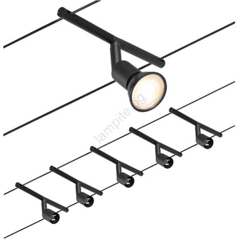 Paulmann 94446 - Комплект 5xGU5, 3/10W точкови лампи SALT 230V черен (W3512)