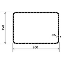 Třmínek R6 150 x 200 mm