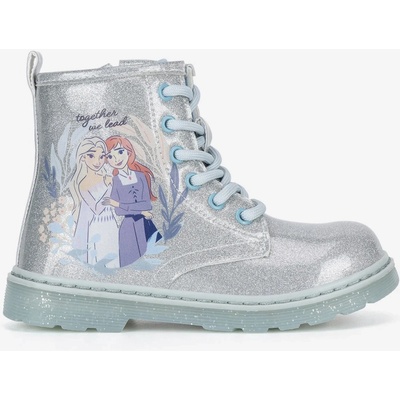 Frozen dětské kozačky plast stříbrné