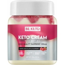 BeKeto Keto bílý čokoládový a malinový krém s MCT olejem 250 g
