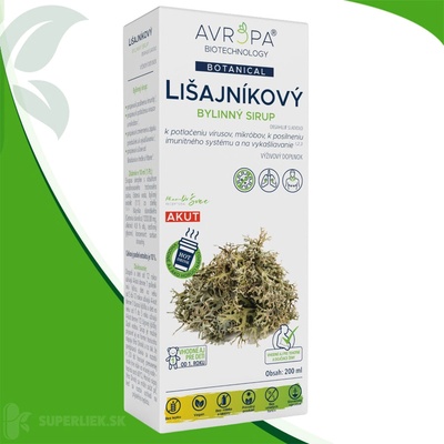Avropa Lišajníkový bylinný sirup 200 ml