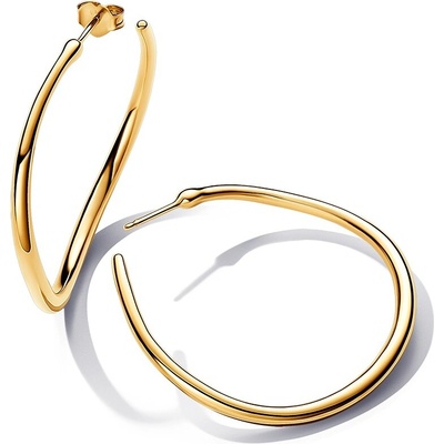 Pandora Pozlátené kruhové náušnice Essence Shine 263299C00