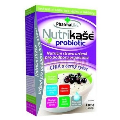 Nutrikaša probiotik chia čierne ríbezle 3 x 60 g