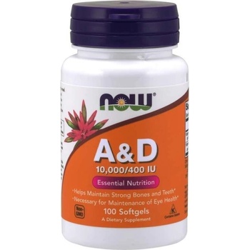 Image 1 of NOW Витамин А и Д 10, 000/400 IU - Now Foods (NF0350)